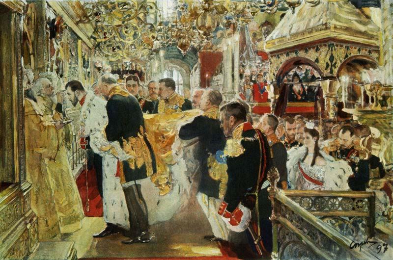 Valentin Serov Coronation of Nicholas II of Russia China oil painting art